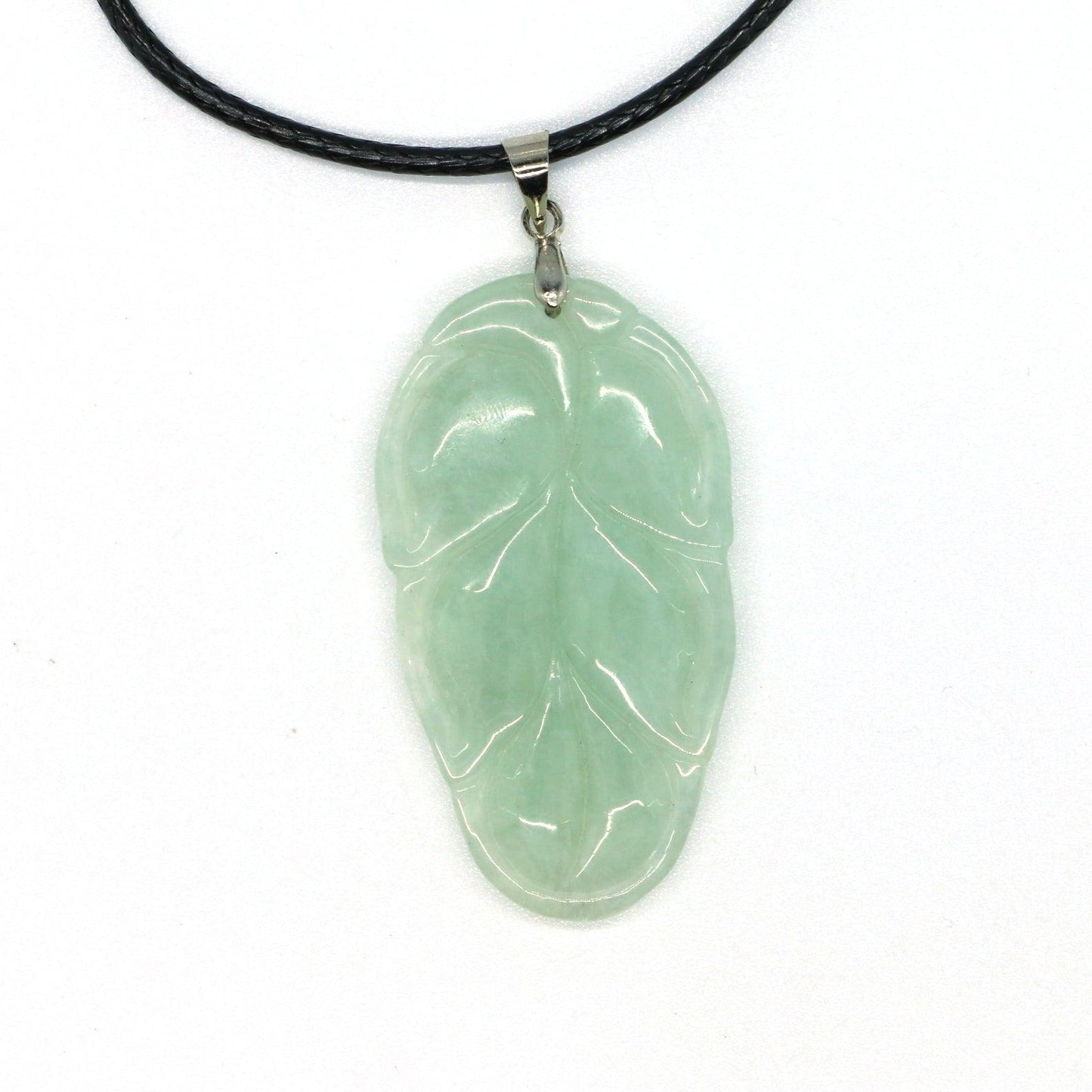 Type A Jadeite Jade Leaf Pendant Series (Fullfill USA only) B09K6CSYKL
