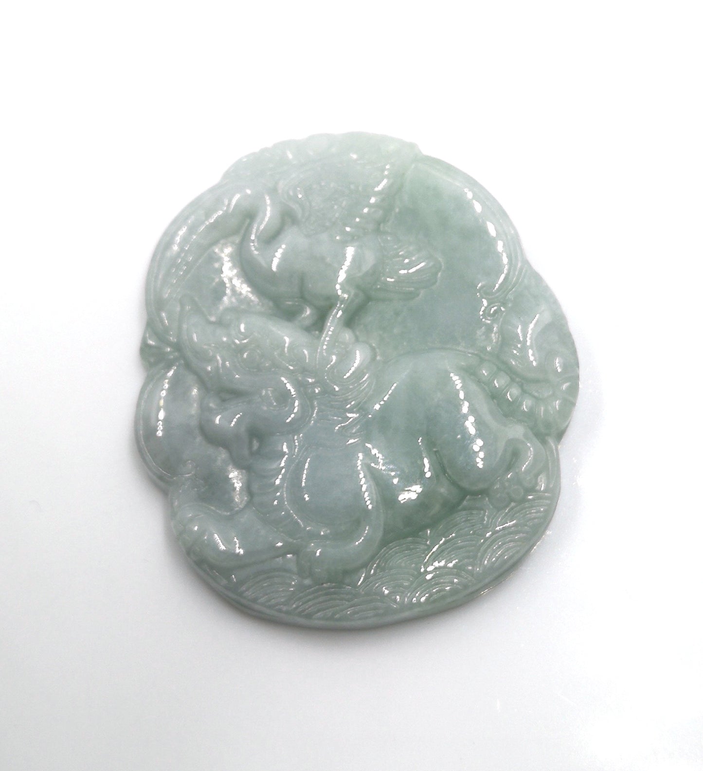 Type A Jadeite Jade Dragon Pendant Series (FullFill USA Canada) B08KT8ZY1Q