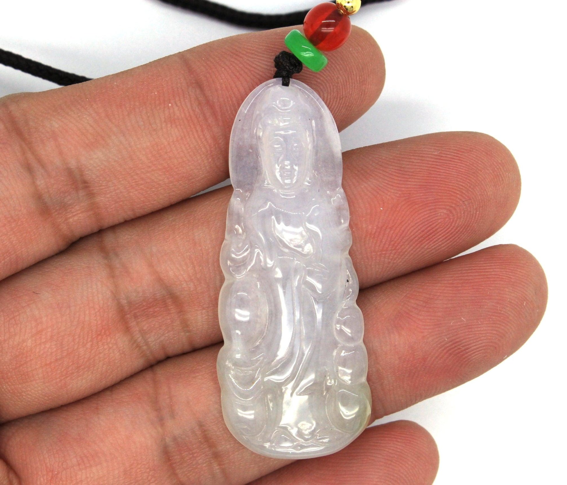 Type A Jadeite Jade Pendants Guanyin Series (Fullfill USA only) B08M1WCS8B - Jade-collector.com