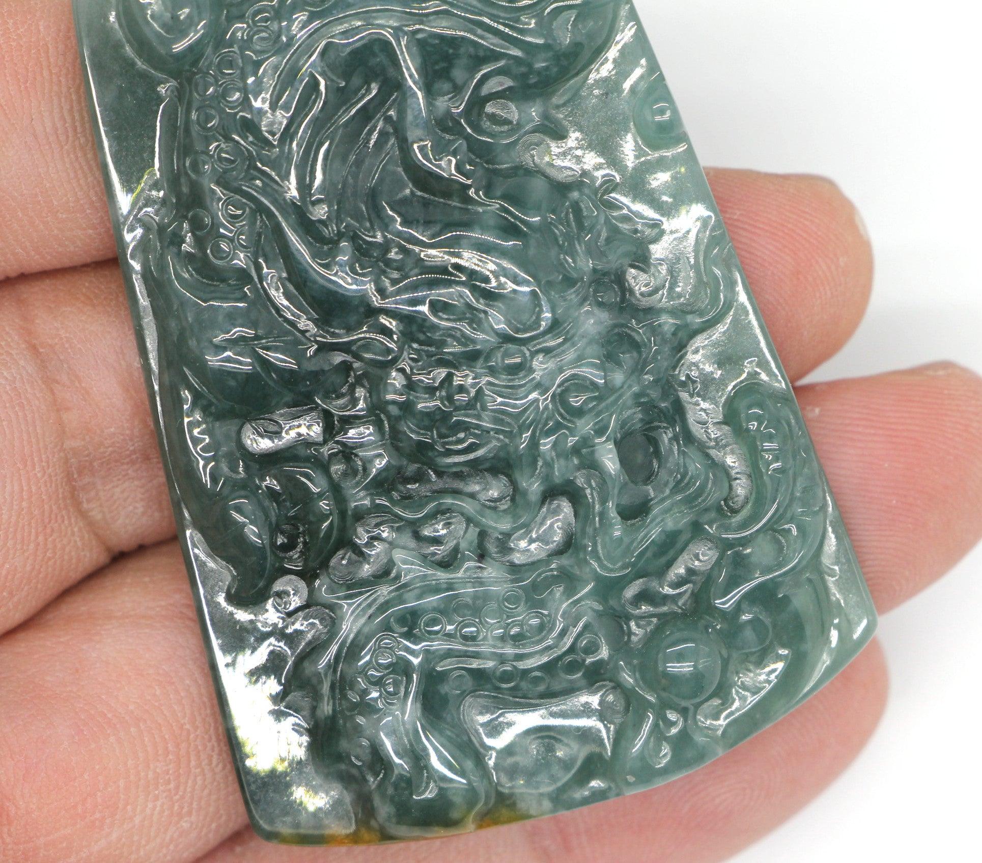 Type A Jadeite Jade Pendants Dragon Series pe10102 - Jade-collector.com