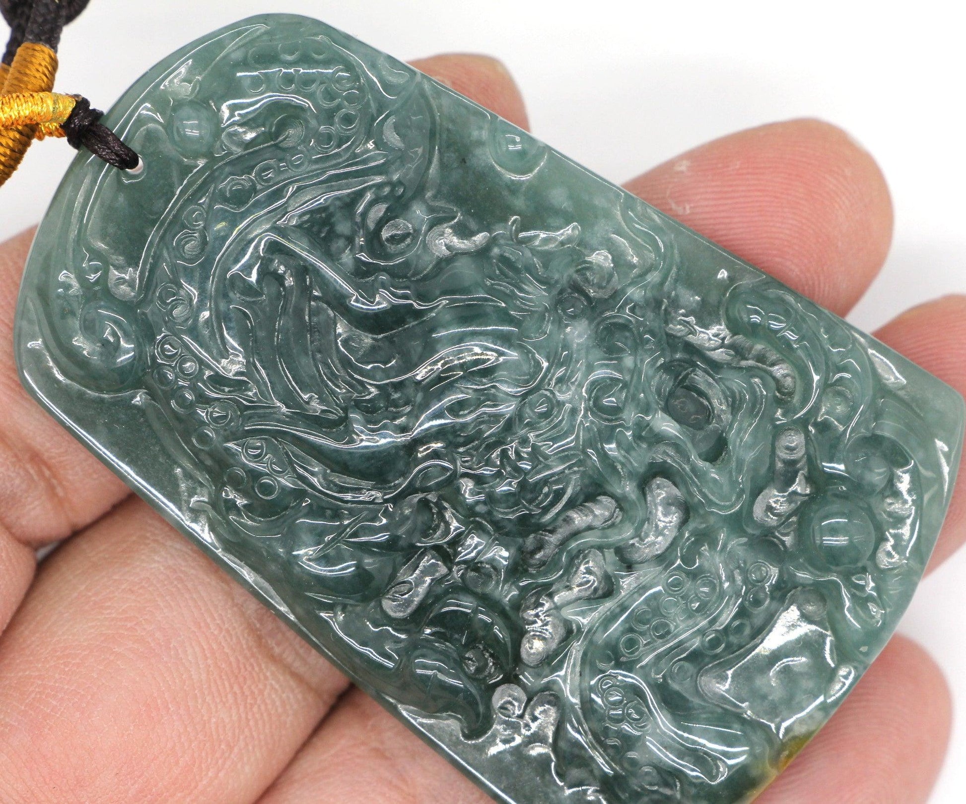 Type A Jadeite Jade Pendants Dragon Series pe10102 - Jade-collector.com