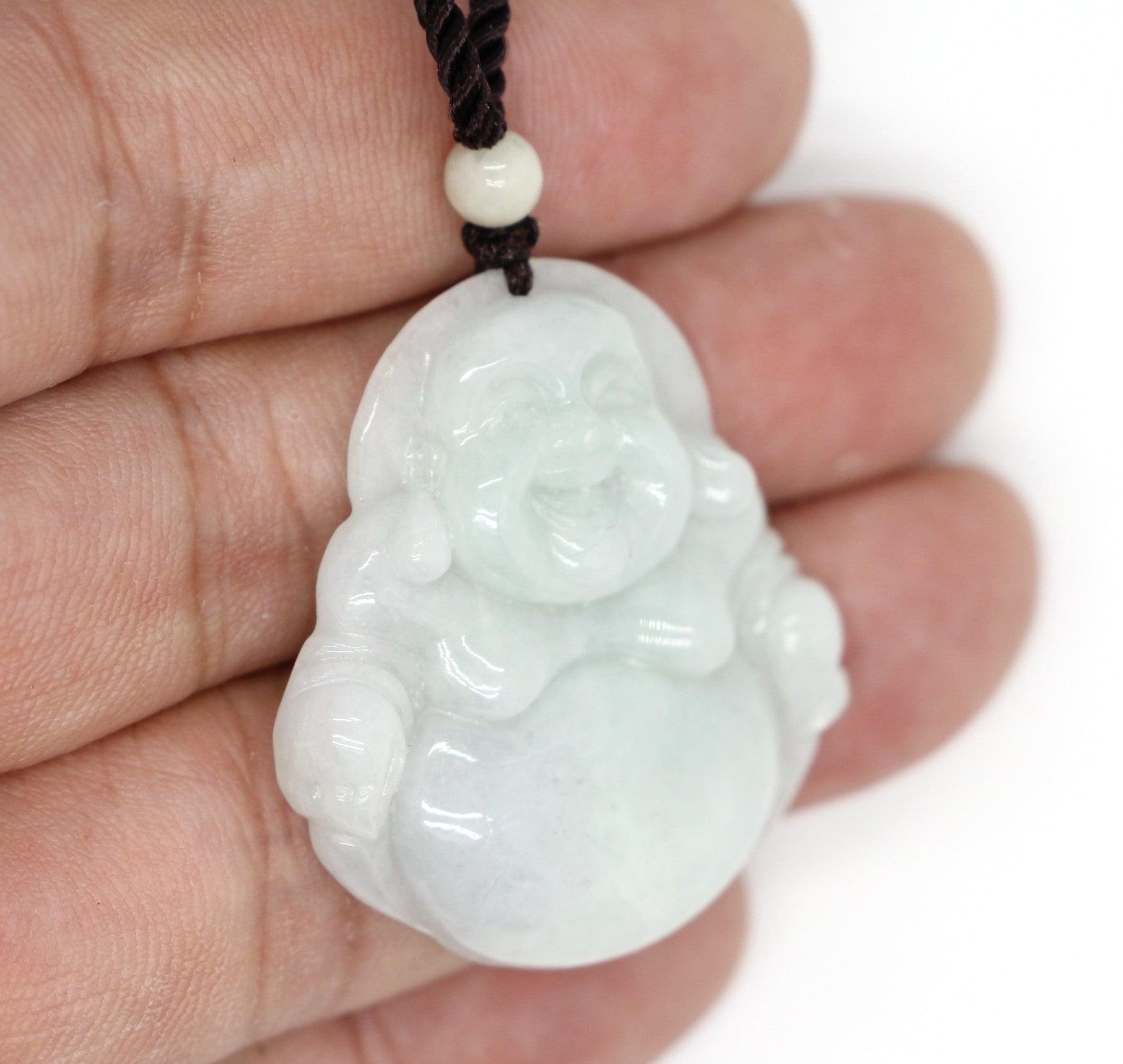 Type A Jadeite Jade Pendants Budai Series p4101s / - Jade-collector.com