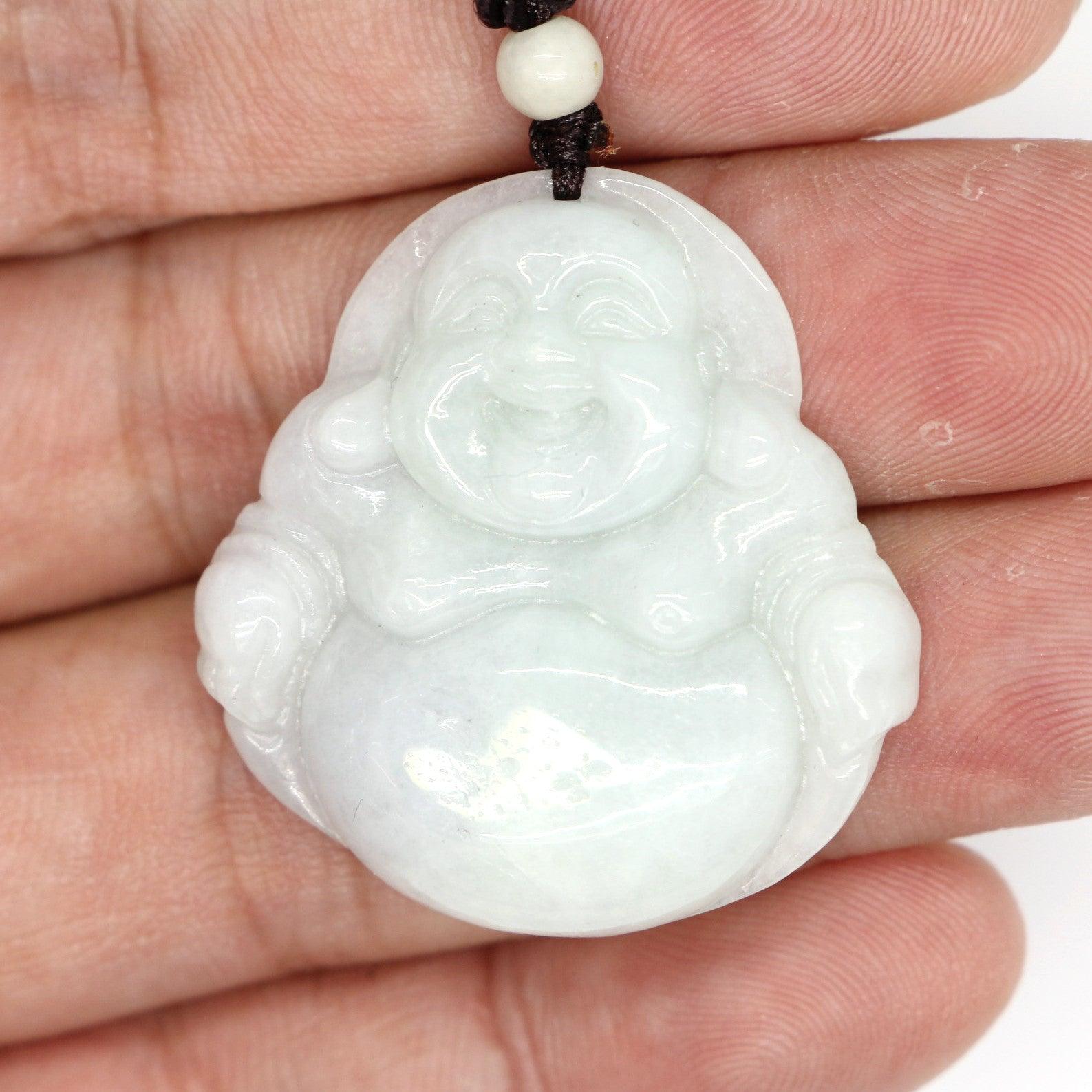 Type A Jadeite Jade Pendants Budai Series p4101s / - Jade-collector.com