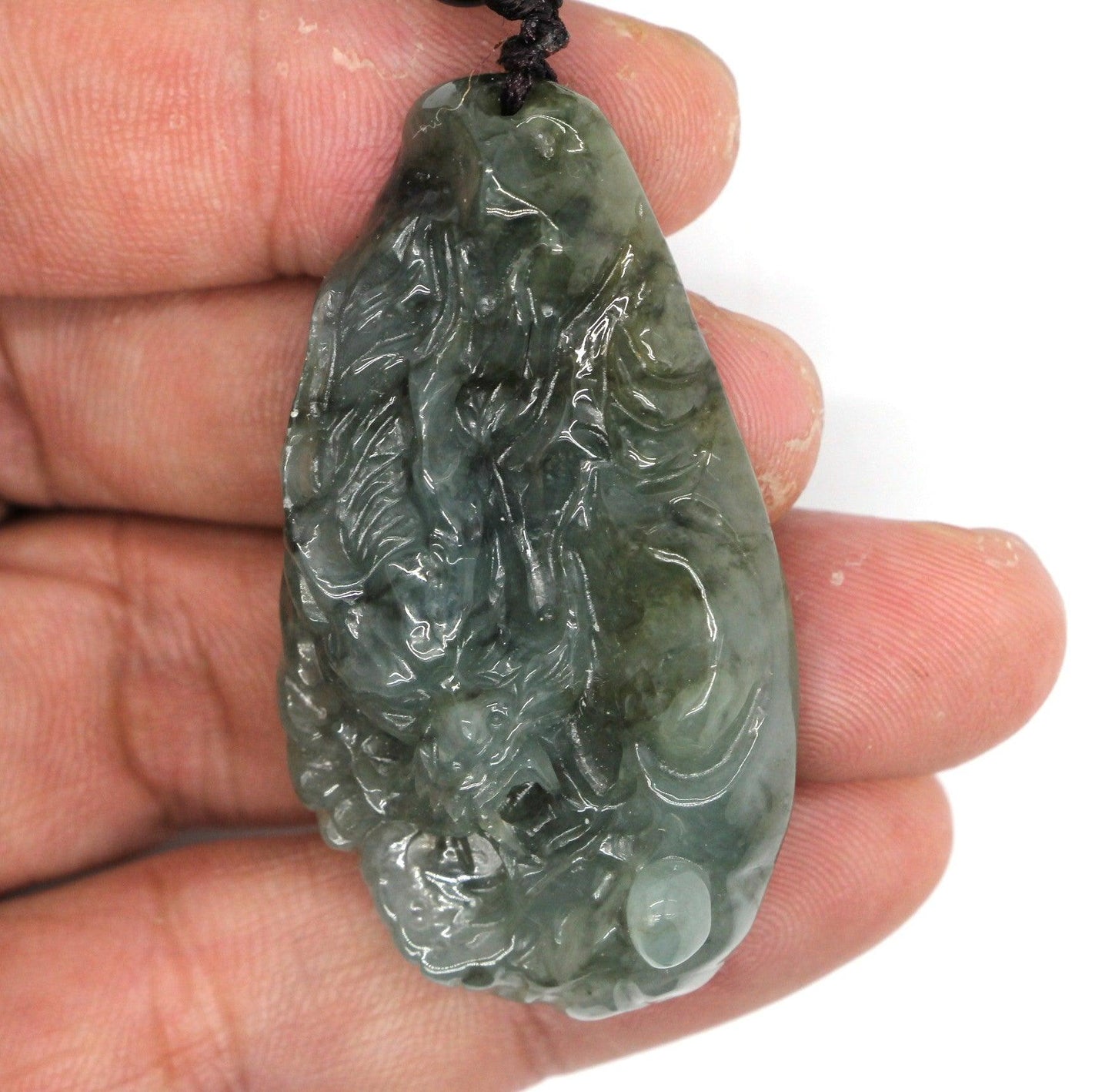 Type A Jadeite Jade Pendants Dragon Series pe10124 - Jade-collector.com