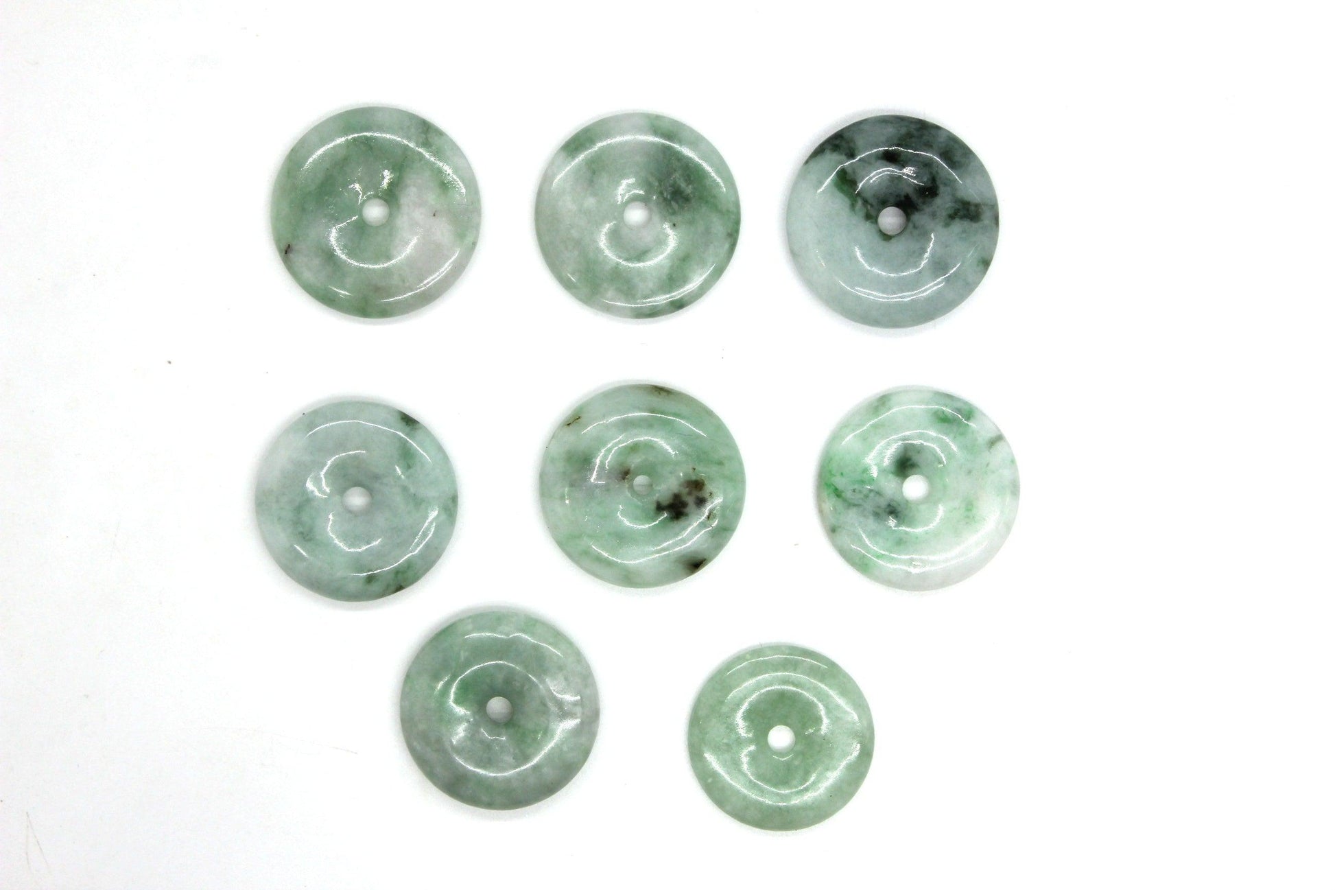 Type A Jadeite Jade Pendants Disc Series 1346 lot E - Jade-collector.com