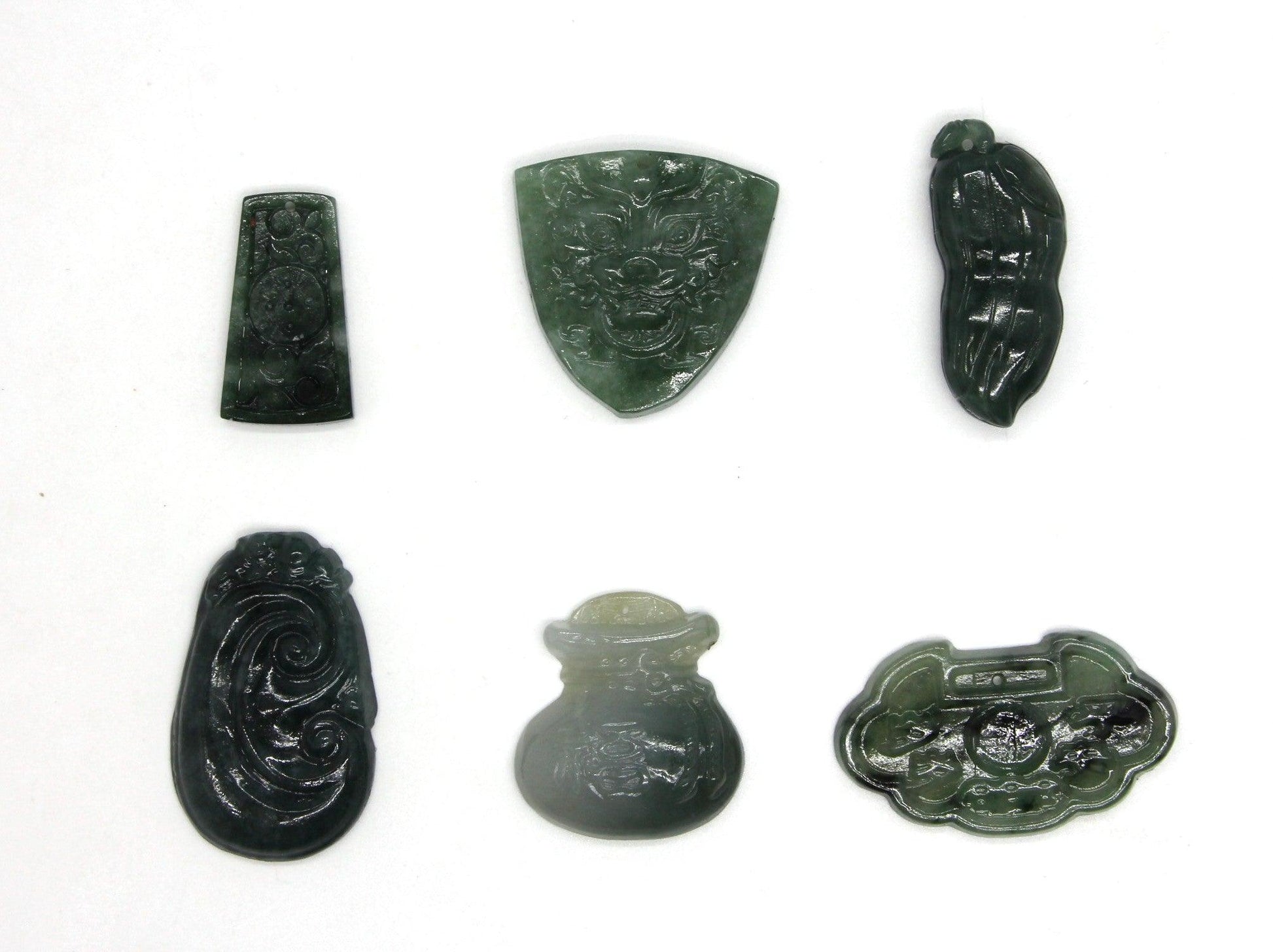 Type A Jadeite Jade Pendants Disc Series 1346 lot F - Jade-collector.com