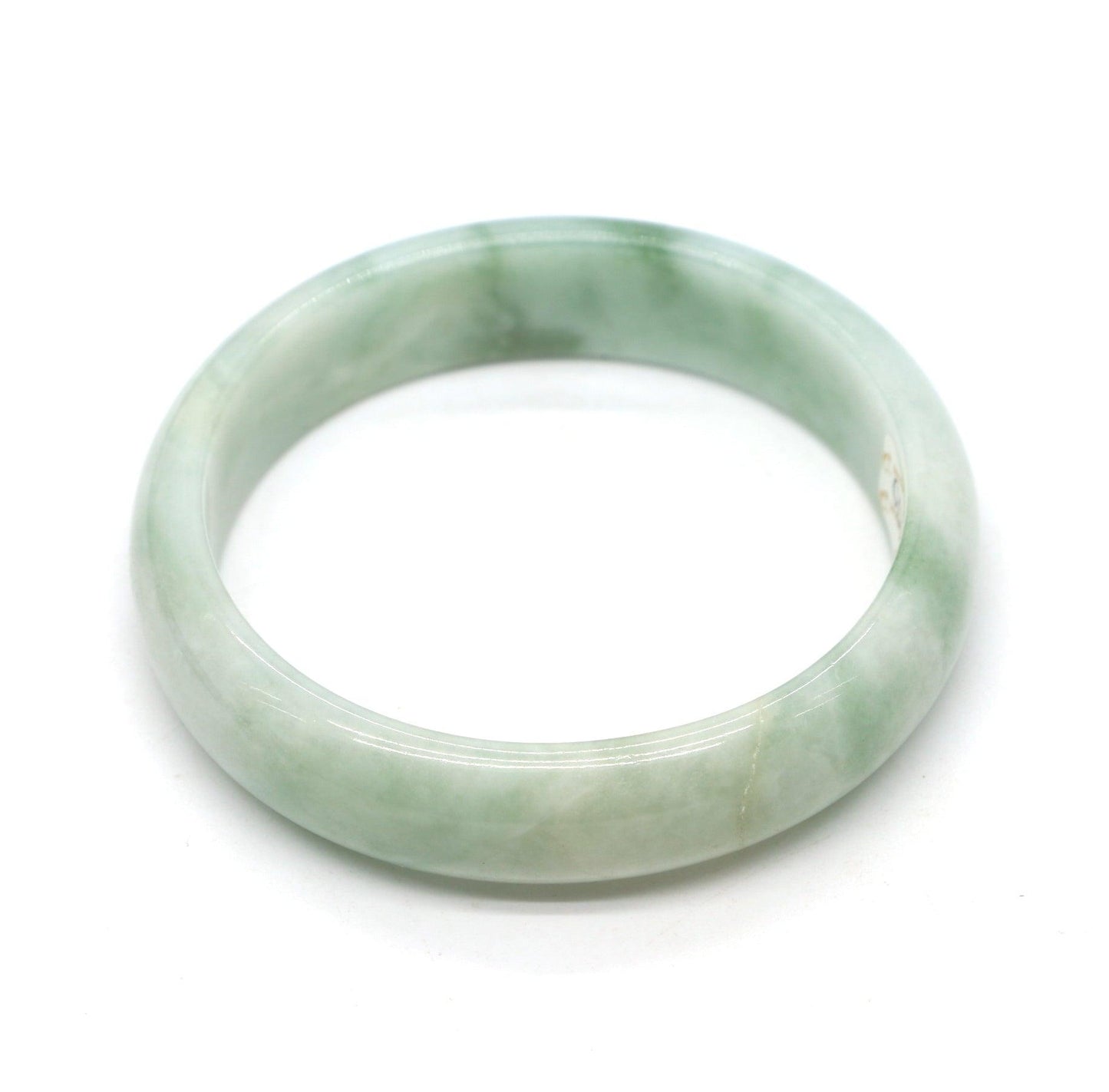 Type A Certified Jadeite Jade Bangle Size 54 -56mm B0BN7FJGV4 - Jade-collector.com