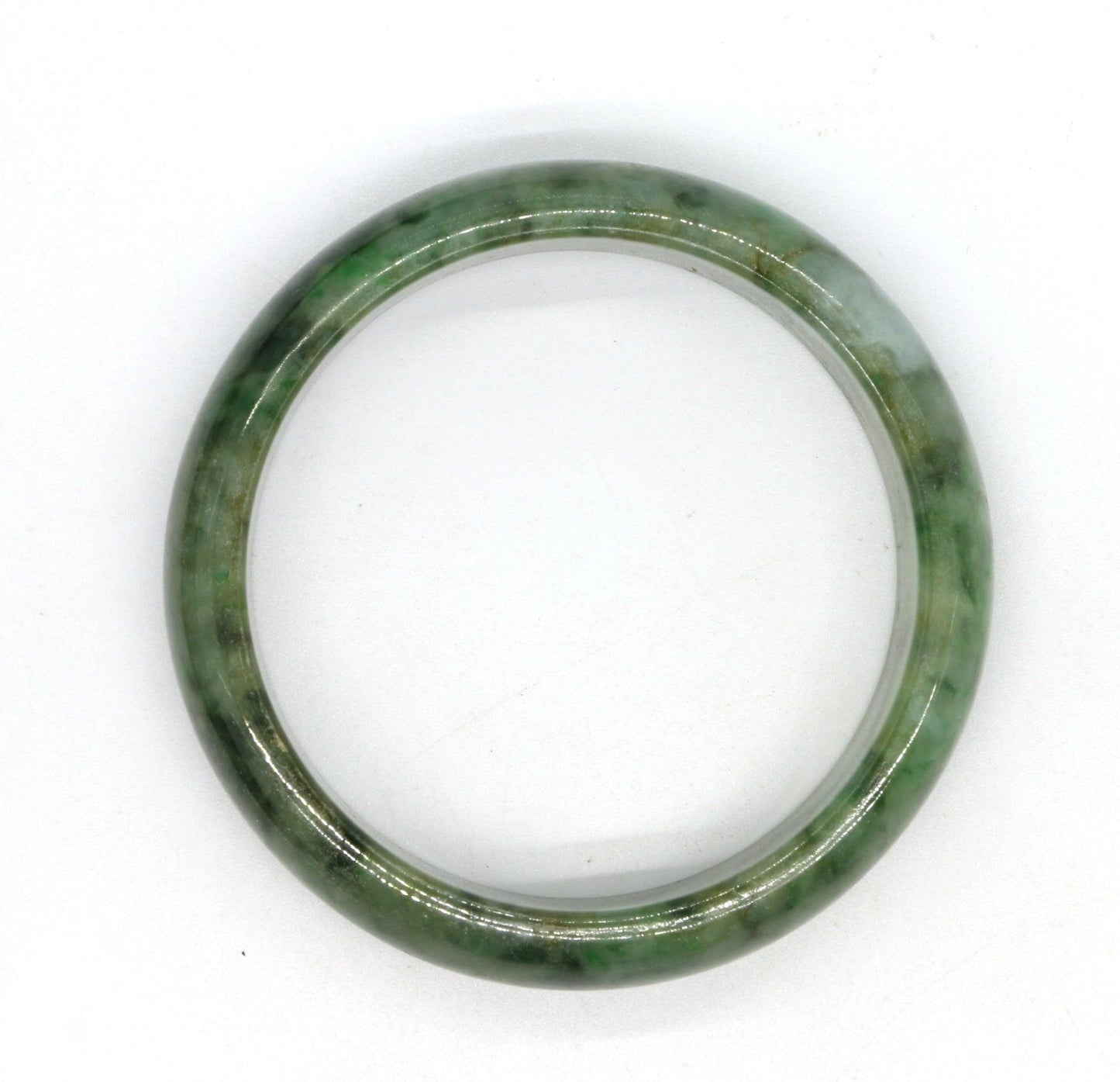 Type A Certified Jadeite Jade Bangle Size 56 -58mm B0BN9RFK47 - Jade-collector.com