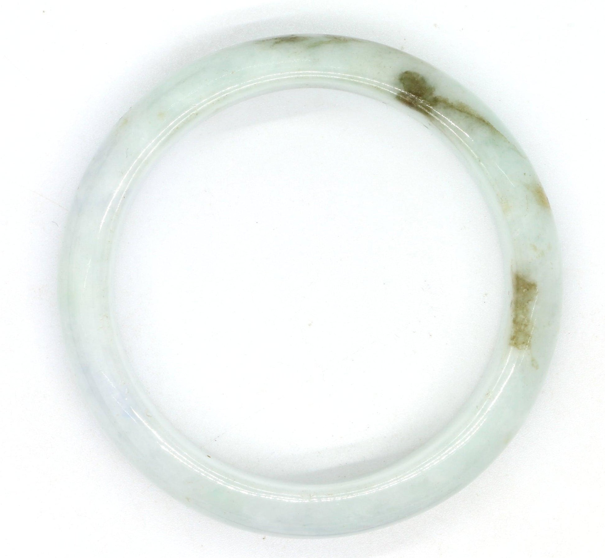 Type A Certified Jadeite Jade Bangle Size 56 -58mm B0BNBBNZL1 - Jade-collector.com