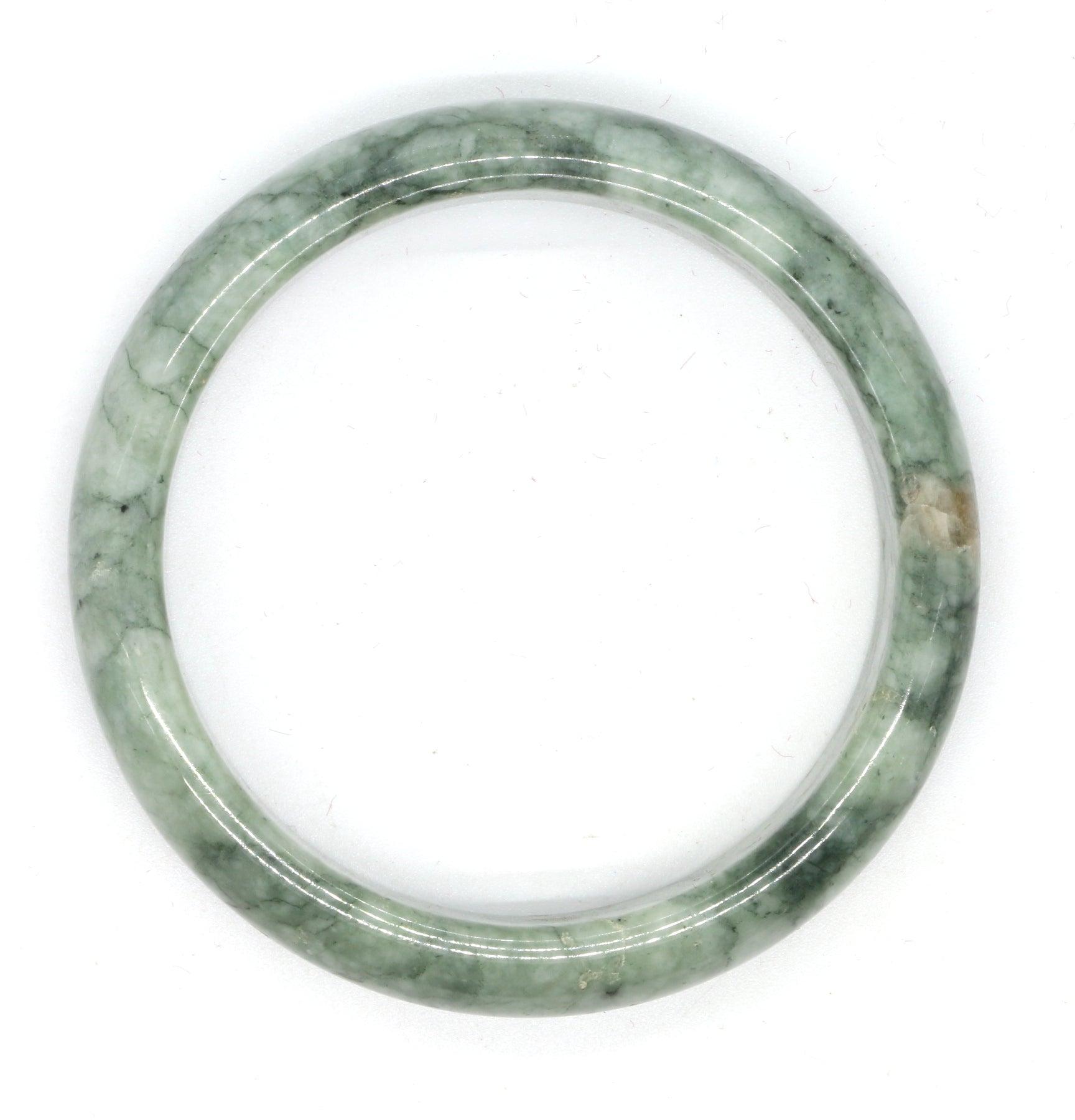 Type A Certified Jadeite Jade Bangle Size 56 -58mm B0BNDP4PY5 - Jade-collector.com