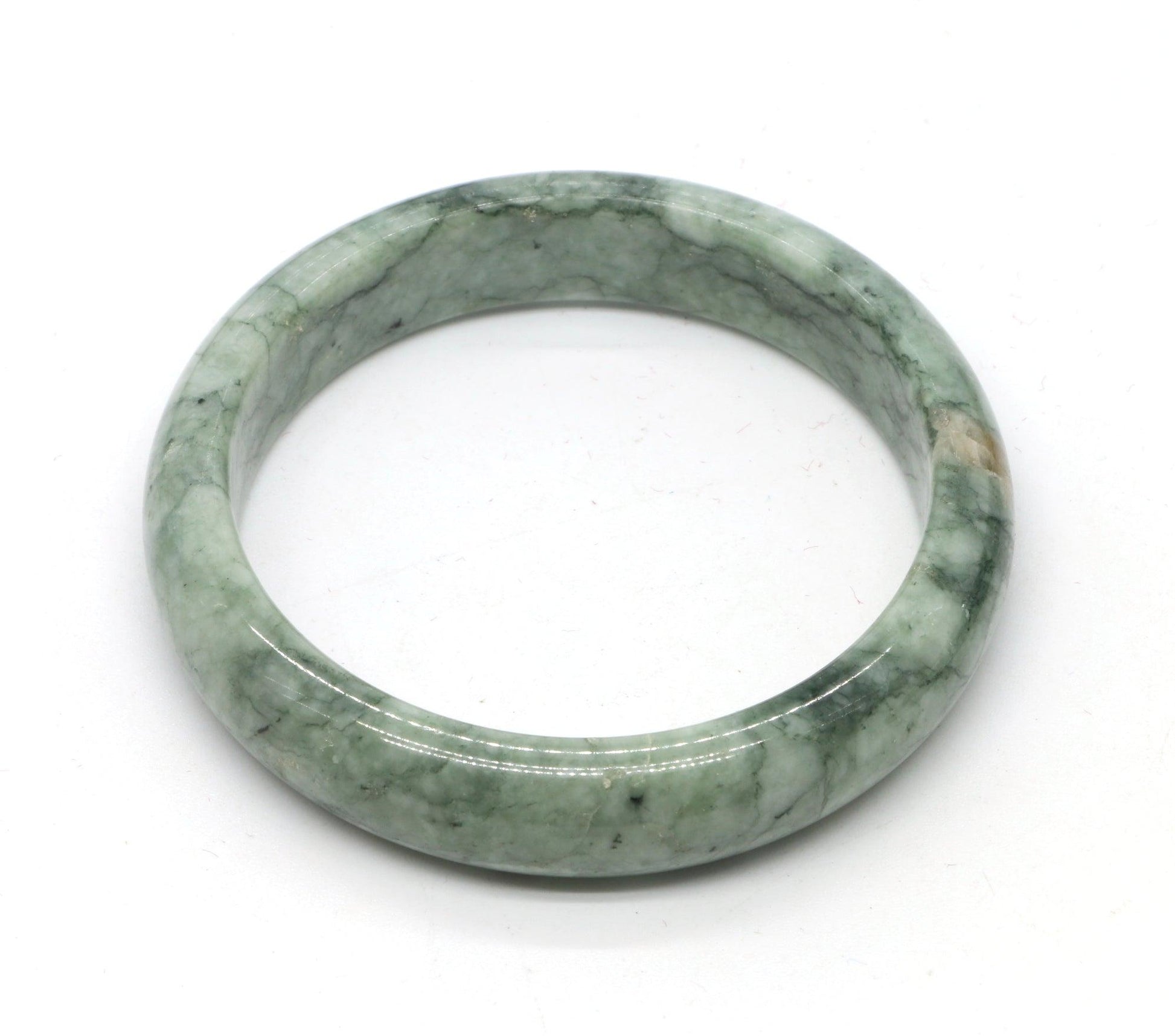 Type A Certified Jadeite Jade Bangle Size 56 -58mm B0BNDP4PY5 - Jade-collector.com