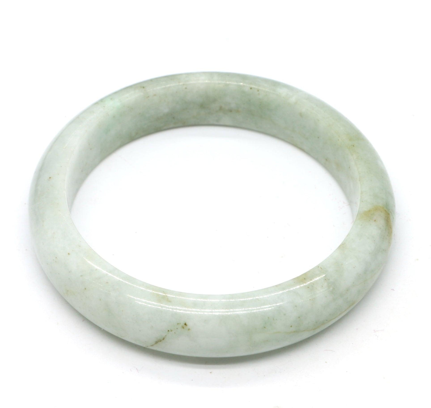 Type A Certified Jadeite Jade Bangle Size 56 -58mm B0BNDPN5ZR - Jade-collector.com