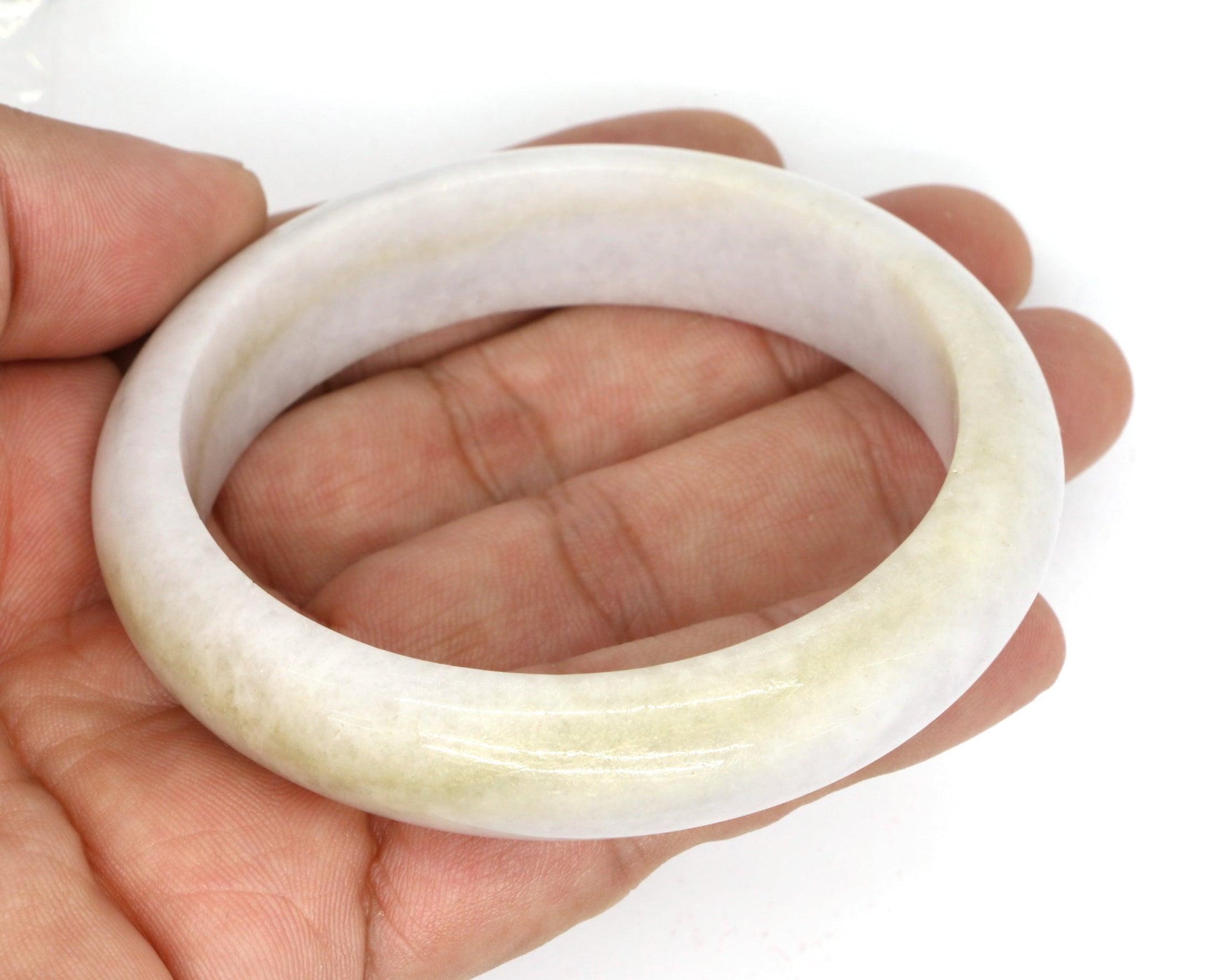 Type A Certified Jadeite Jade Bangle Size 56 -58mm B0BNDNVRHN - Jade-collector.com