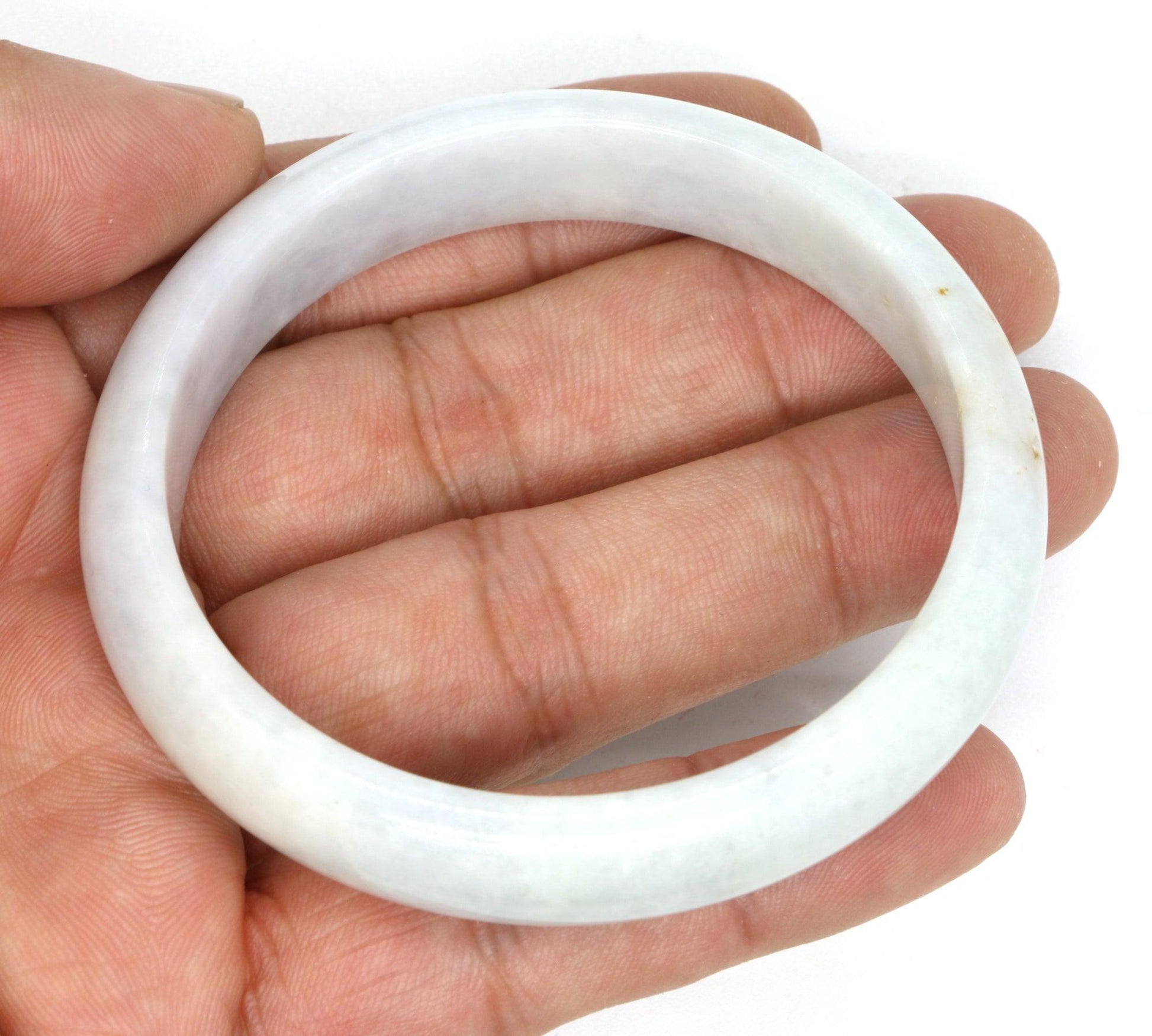 Type A Certified Jadeite Jade Bangle Size 56 -58mm B0BNF1PKSJ - Jade-collector.com