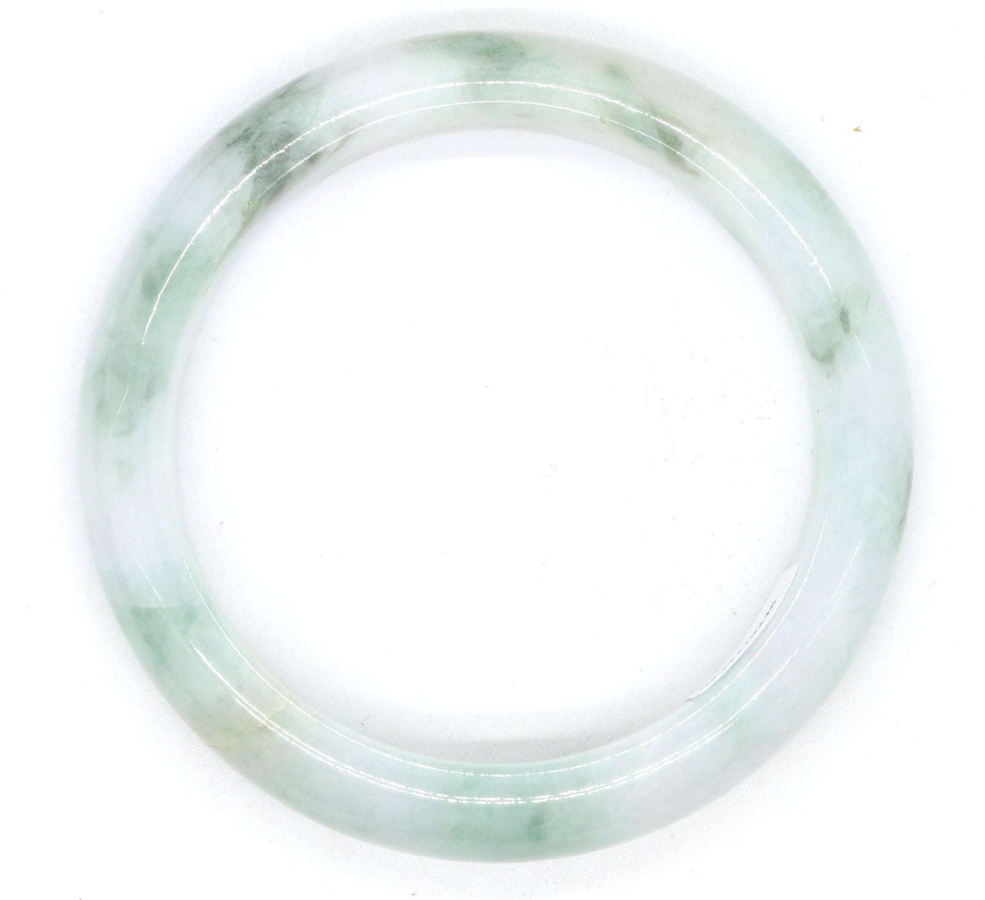 Type A Certified Jadeite Jade Bangle Size 56 -58mm B0BNDP988K - Jade-collector.com