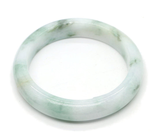 Type A Certified Jadeite Jade Bangle Size 56 -58mm B0BNDP988K - Jade-collector.com
