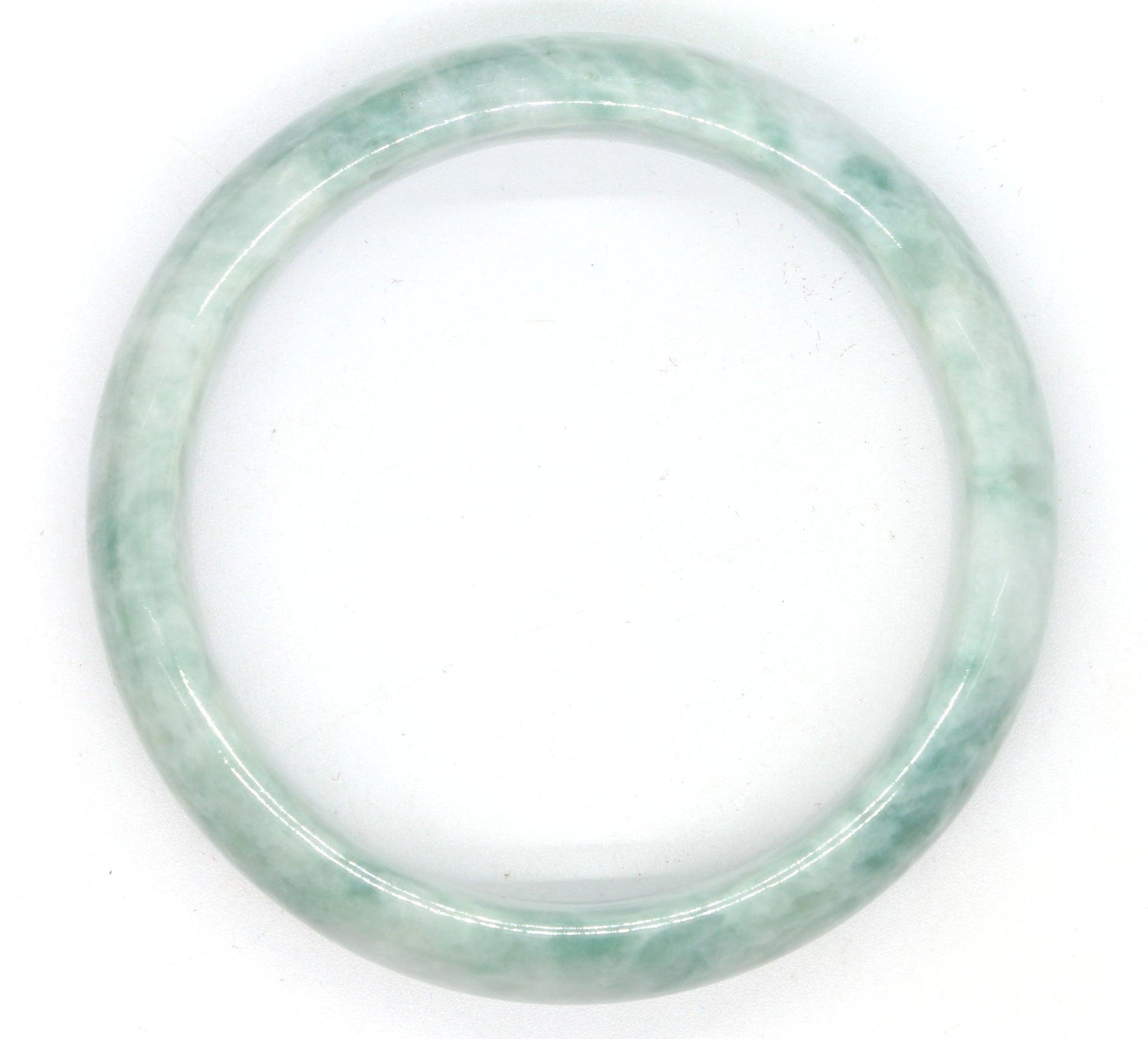 Type A Certified Jadeite Jade Bangle Size 56 -58mm B0BNDP489T - Jade-collector.com