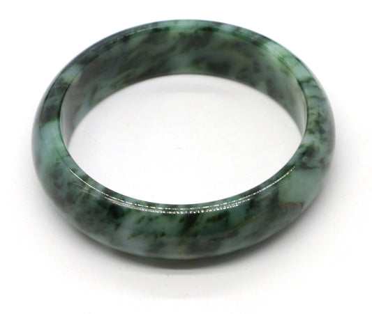Type A Certified Jadeite Jade Bangle Size 56 -58mm B0BNFP3VQL - Jade-collector.com