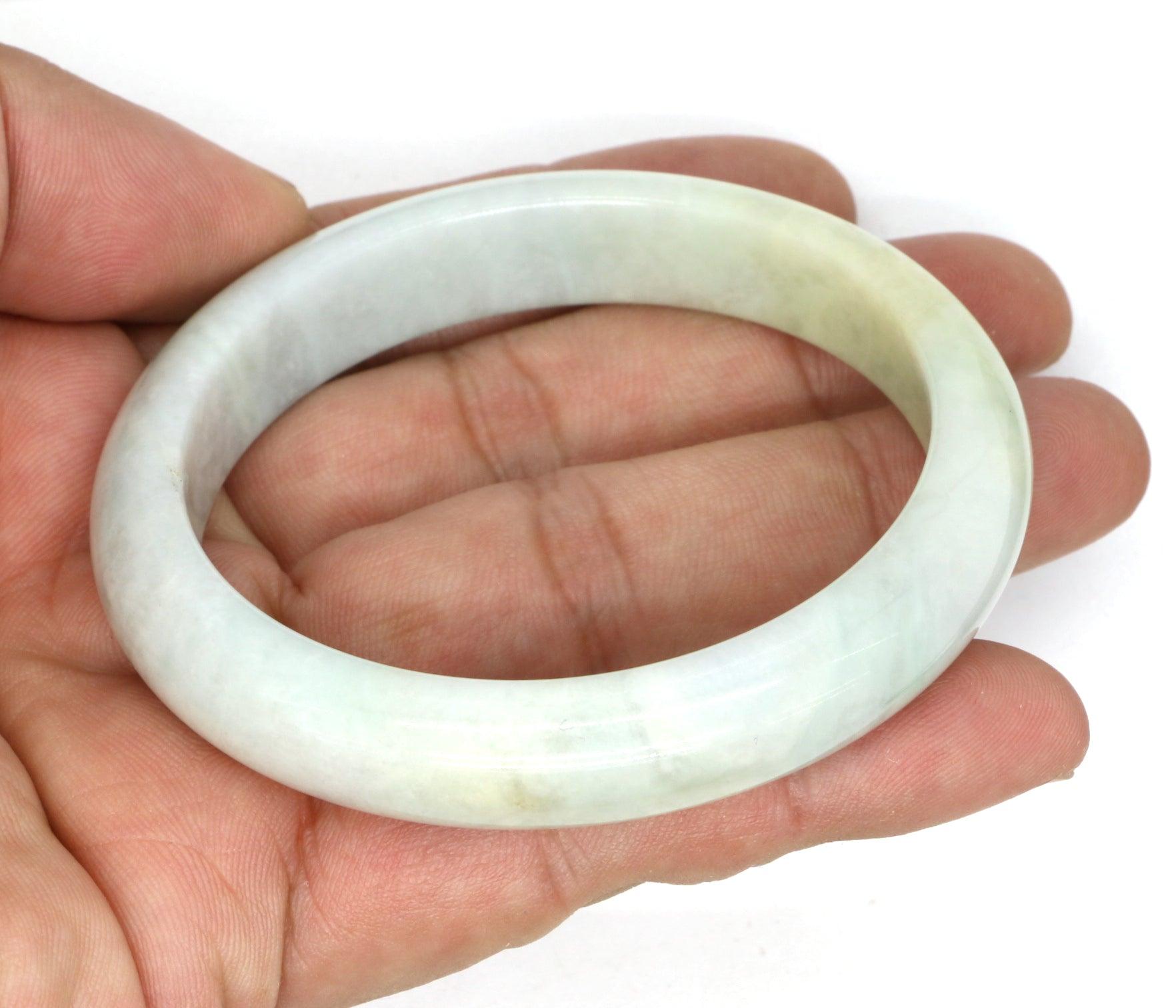 Type A Certified Jadeite Jade Bangle Size 56 -58mm B0BNFPRNN2 - Jade-collector.com