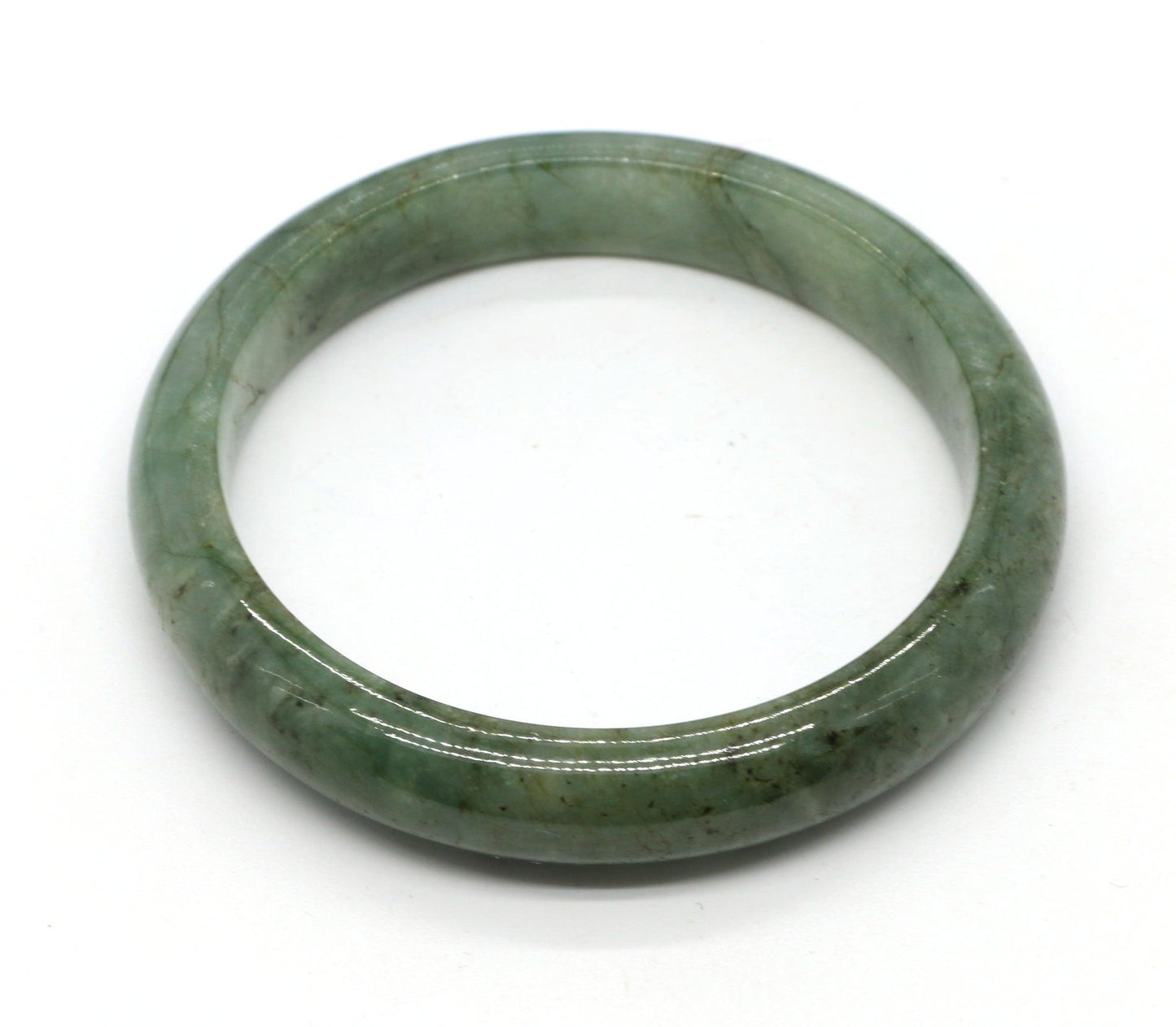 Type A Certified Jadeite Jade Bangle Size 56 -58mm B0BNFNM5Y7