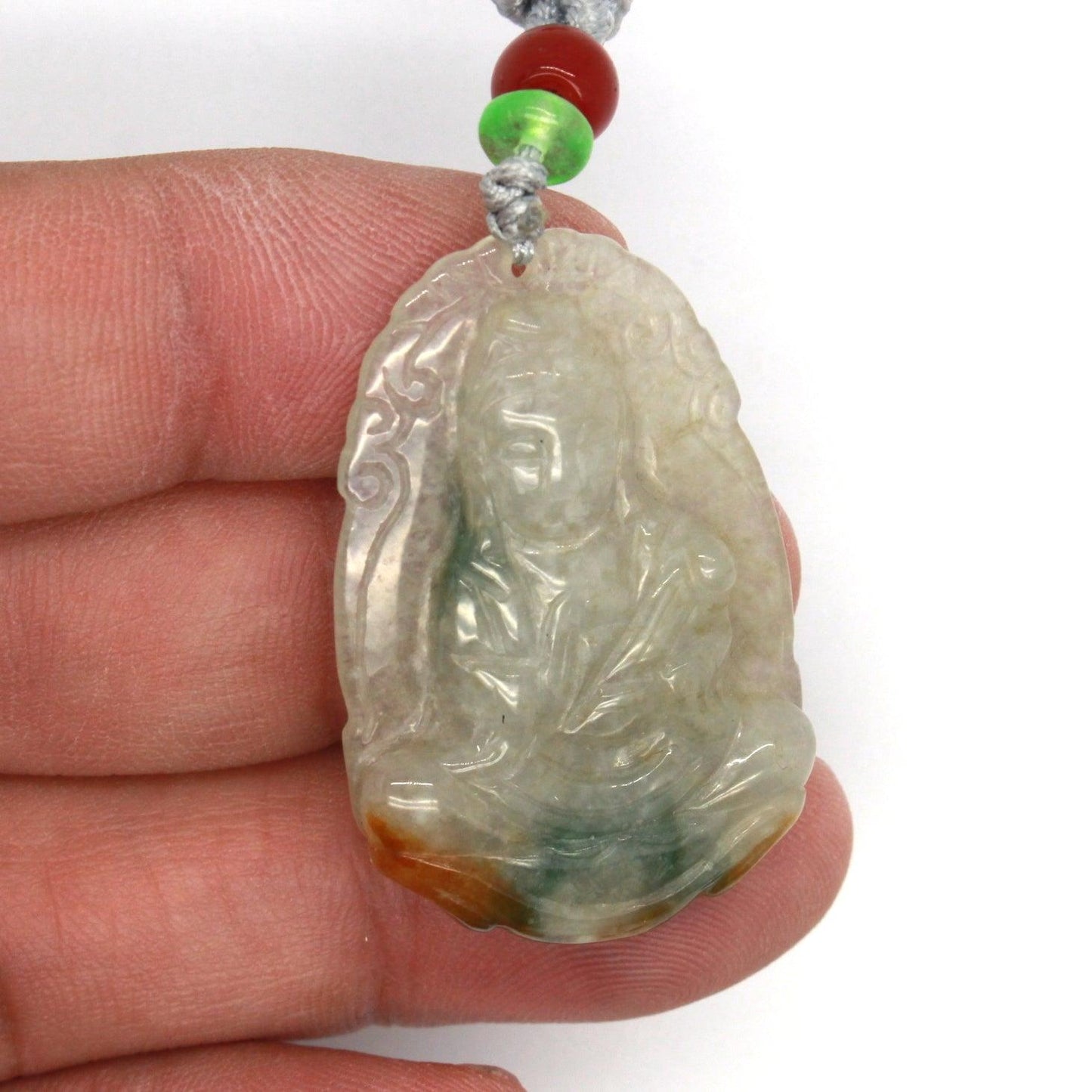 Type A Jadeite Jade Pendants Guanyin Series (Fullfill USA only) B08Q7S7MY2