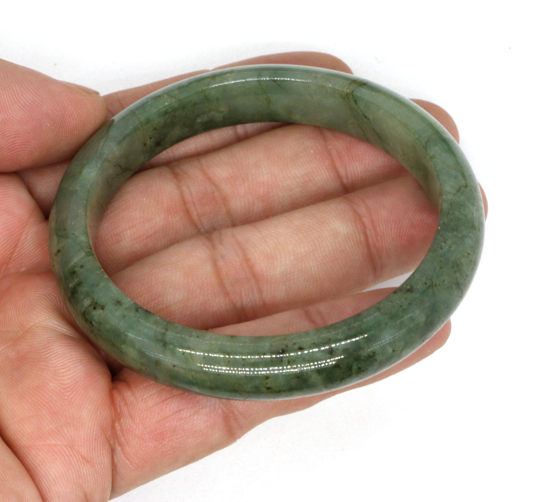 Type A Certified Jadeite Jade Bangle Size 56 -58mm B0BNFNM5Y7 - Jade-collector.com