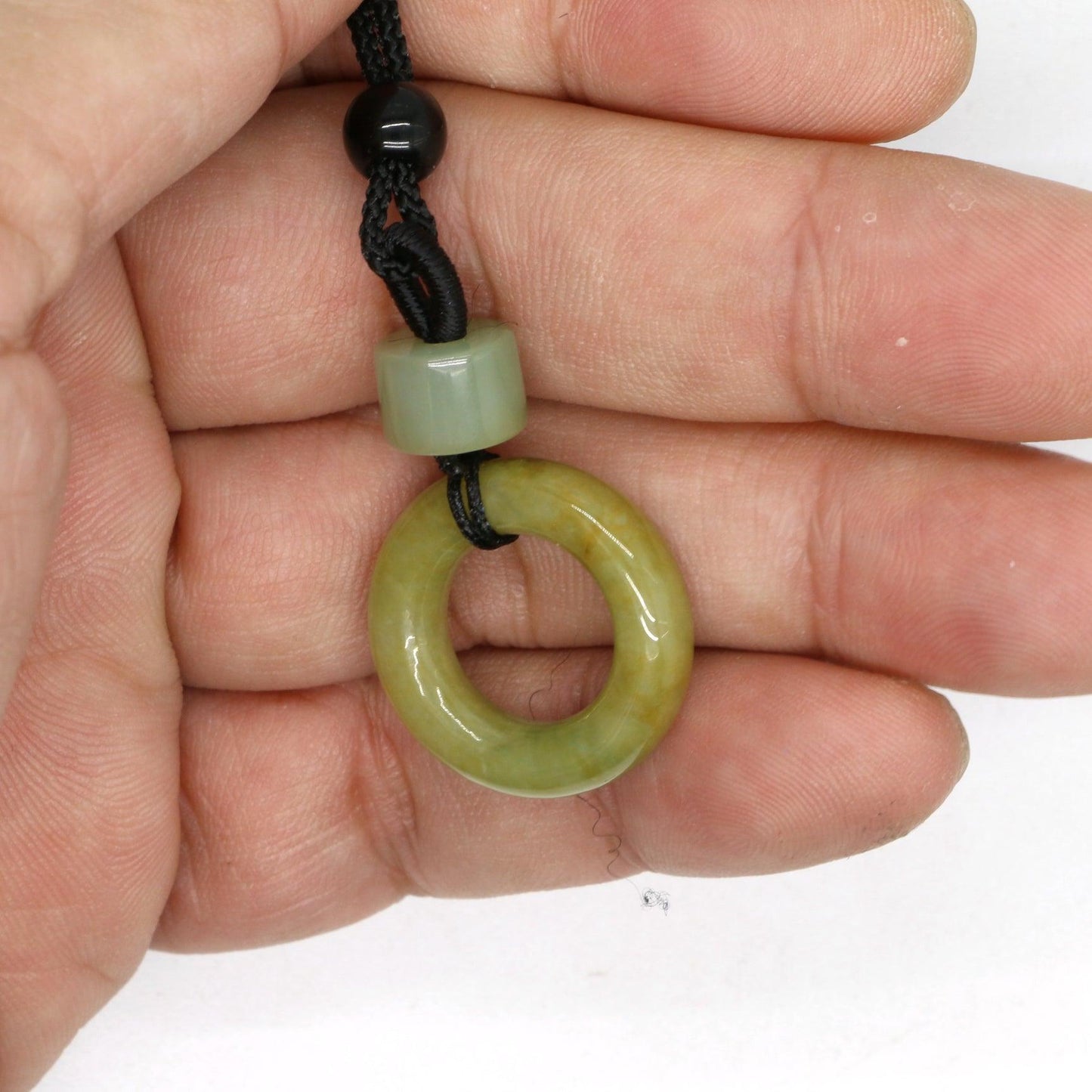 Type A Jadeite Jade Pendants Donut Series (Fullfill USA only) B0BNZLBCDM