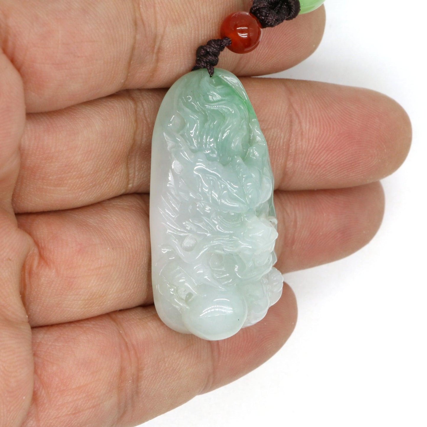 Type A Jadeite Jade Pendants Dragon Series pe10139