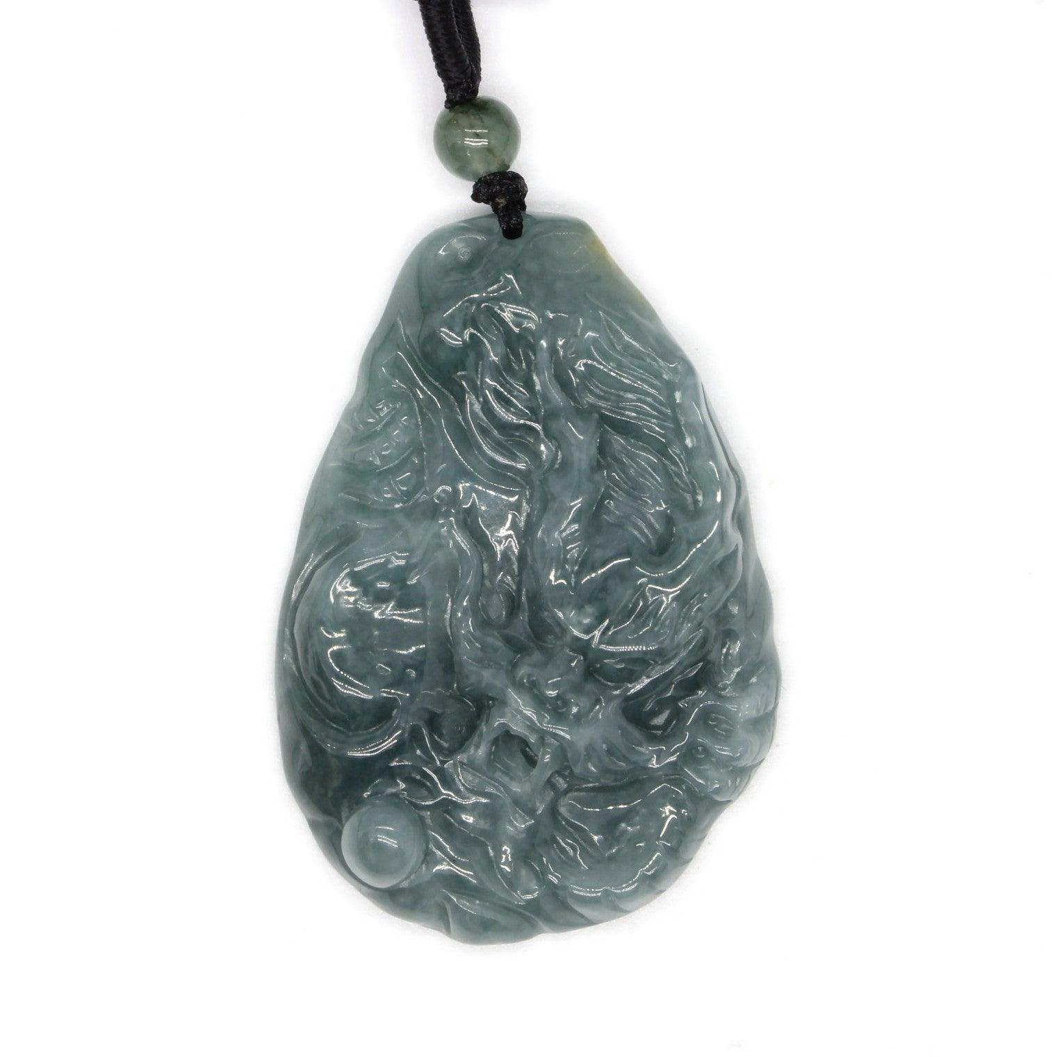 Type A Jadeite Jade Pendants Dragon Series pe10162 - Jade-collector.com