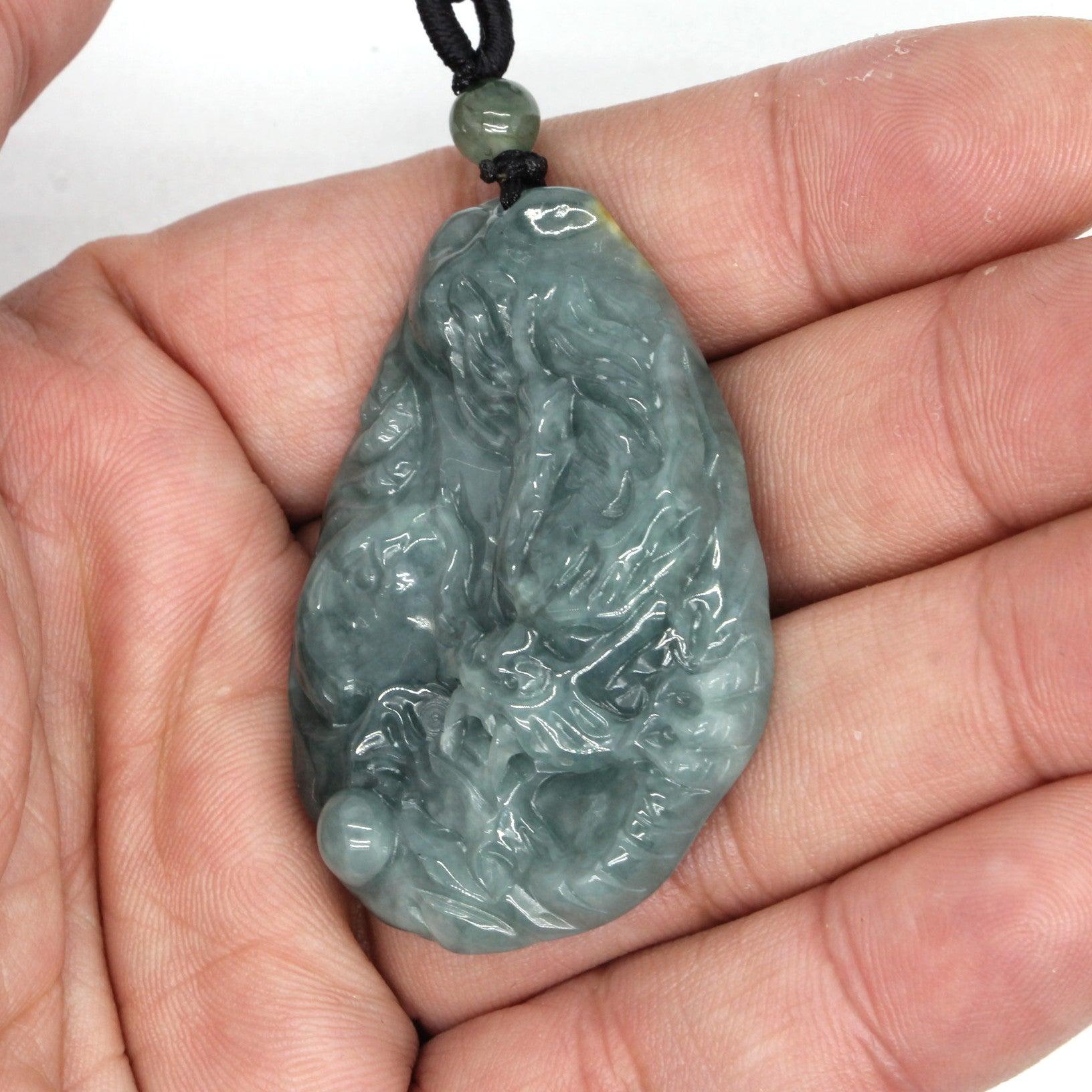 Type A Jadeite Jade Pendants Dragon Series pe10162 - Jade-collector.com