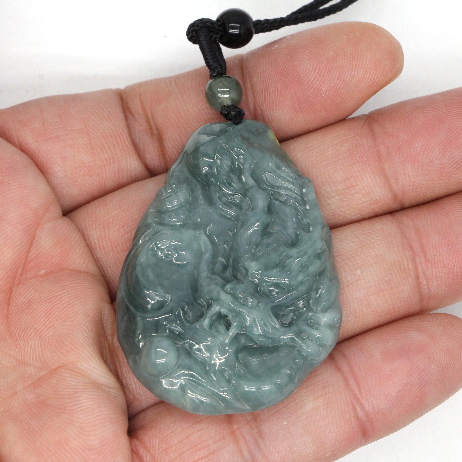 Type A Jadeite Jade Pendants Dragon Series pe10162 - Jade-collector.com