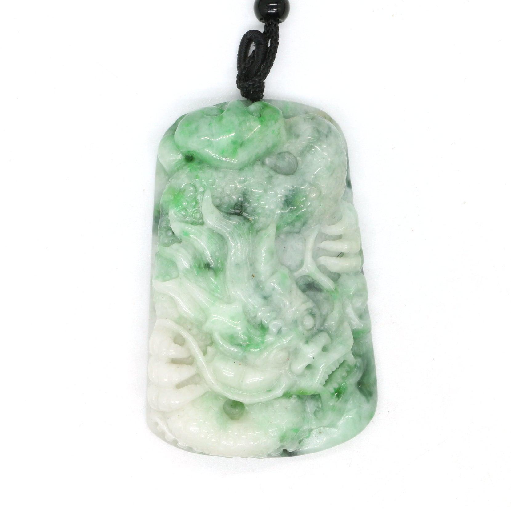 Type A Jadeite Jade Pendants Dragon Series pe10140 - Jade-collector.com