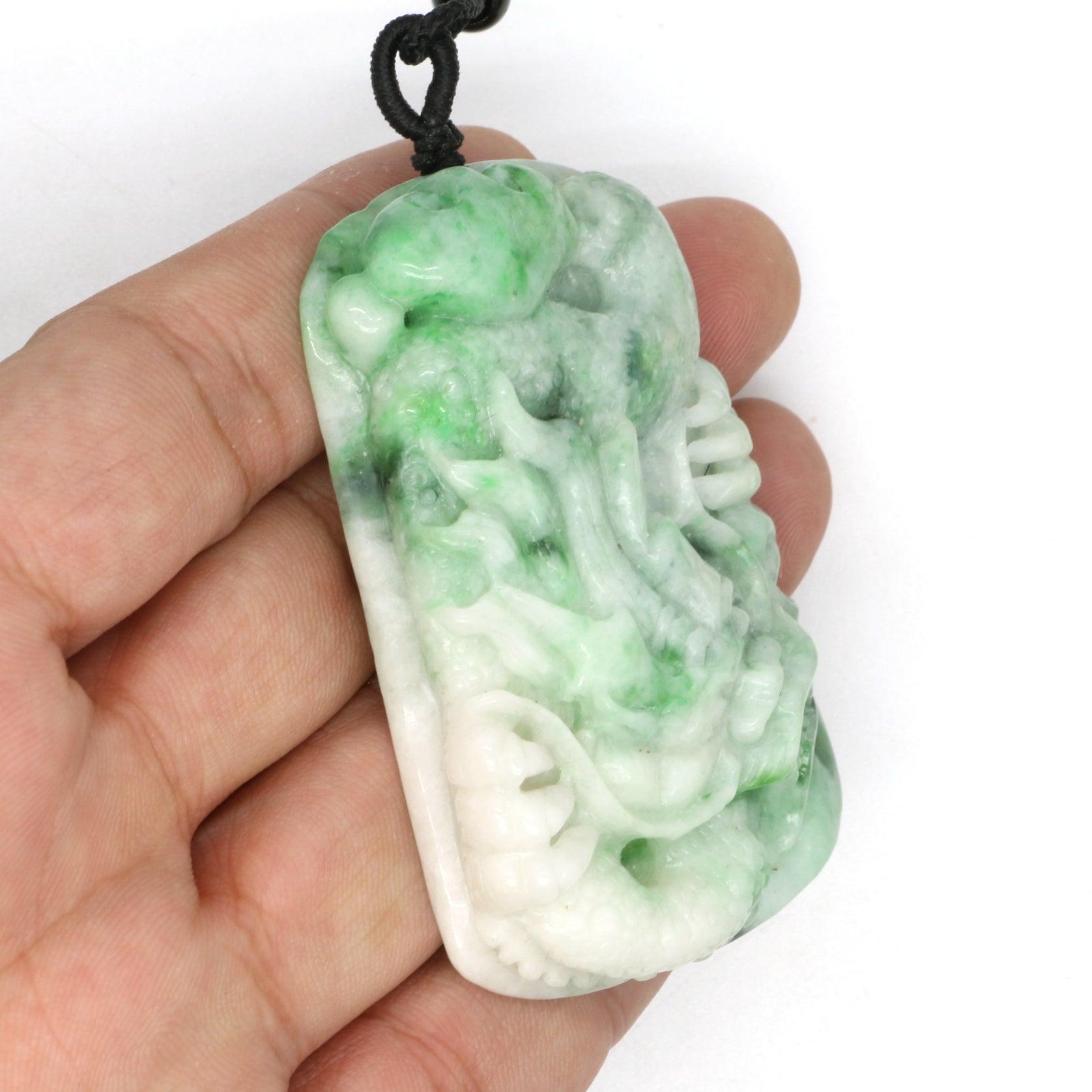 Type A Jadeite Jade Pendants Dragon Series pe10140 - Jade-collector.com