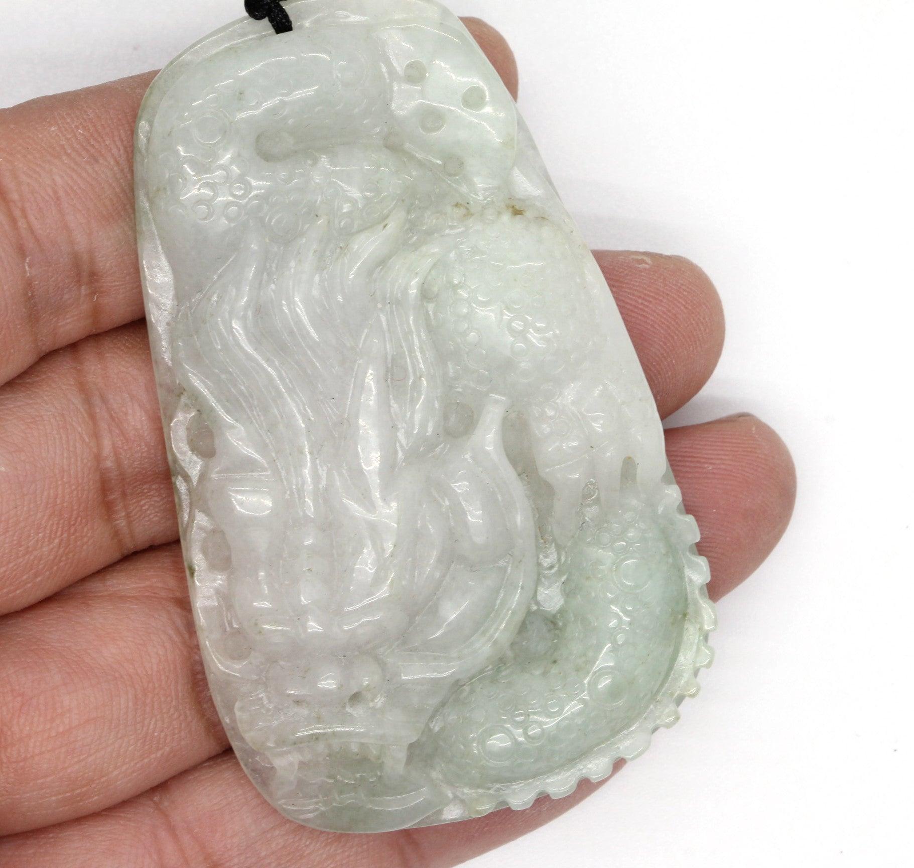 Type A Jadeite Jade Pendants Dragon Series pe10147 - Jade-collector.com