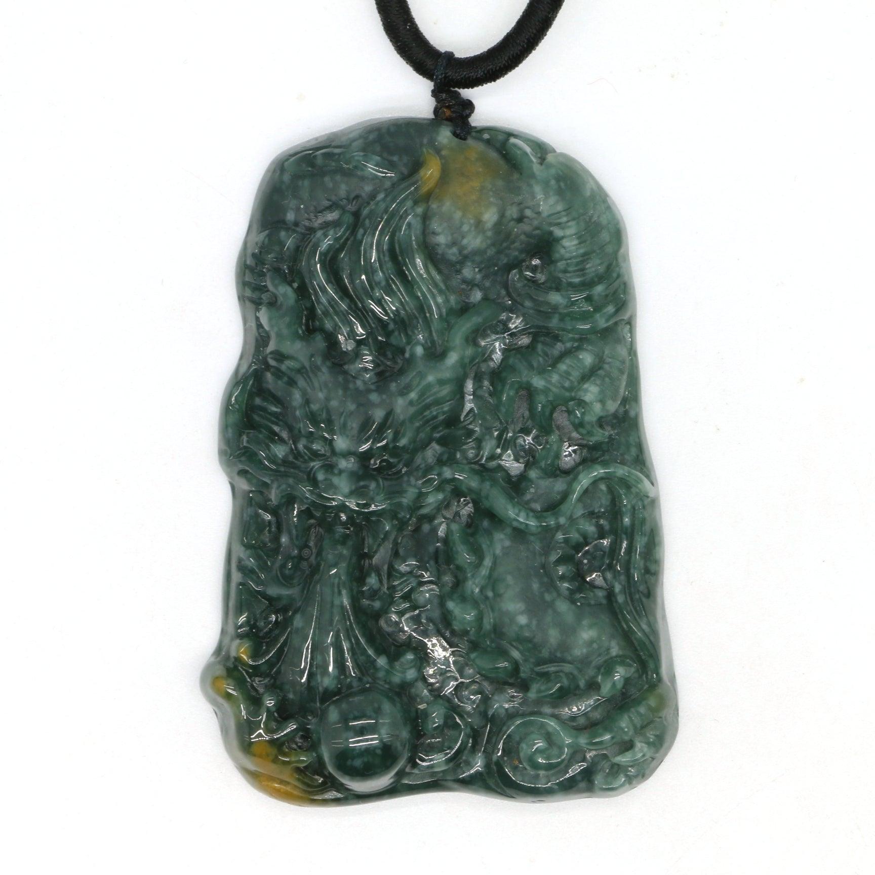 Type A Jadeite Jade Pendants Dragon Series pe10157 - Jade-collector.com