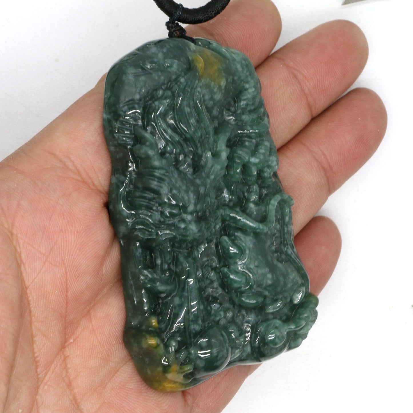 Type A Jadeite Jade Pendants Dragon Series pe10157 - Jade-collector.com