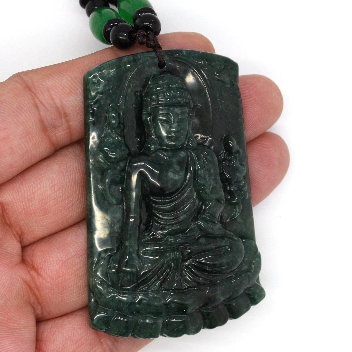 A Grade Jadeite Jade Pendants Buddha Series 天然緬甸玉A貨翡翠佛祖吊墜系列 - Jade-collector.com