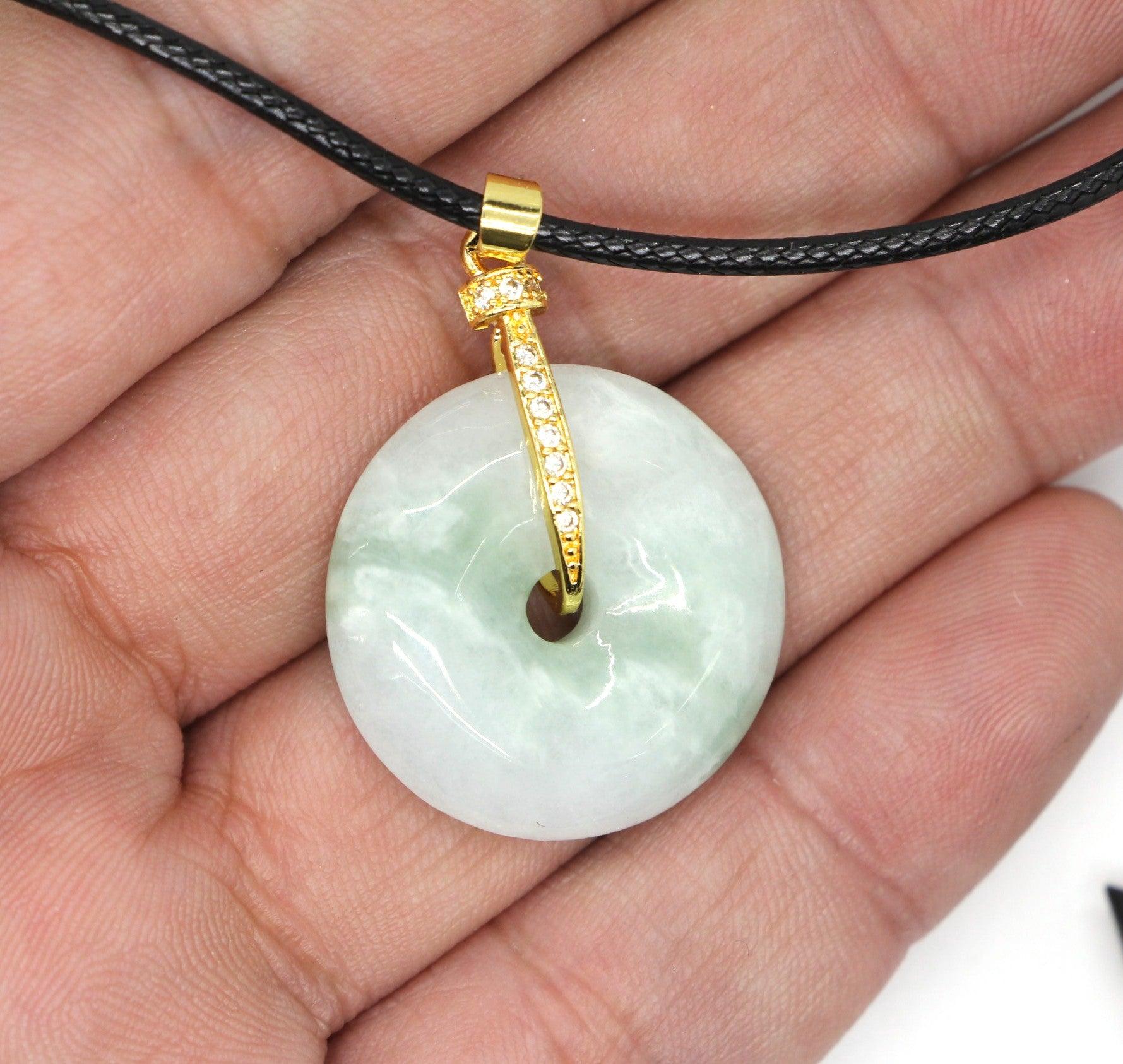 Type A Jadeite Jade Pendants Disc Series - Jade-collector.com